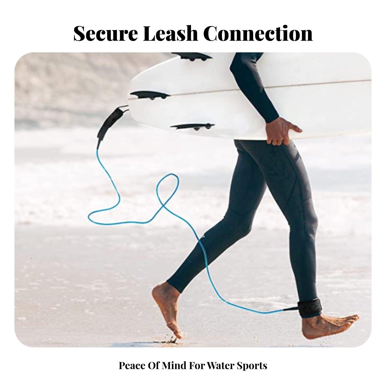 Surfboard Leash Ankle - رباط ركوب الأمواج خالٍ من العقد
