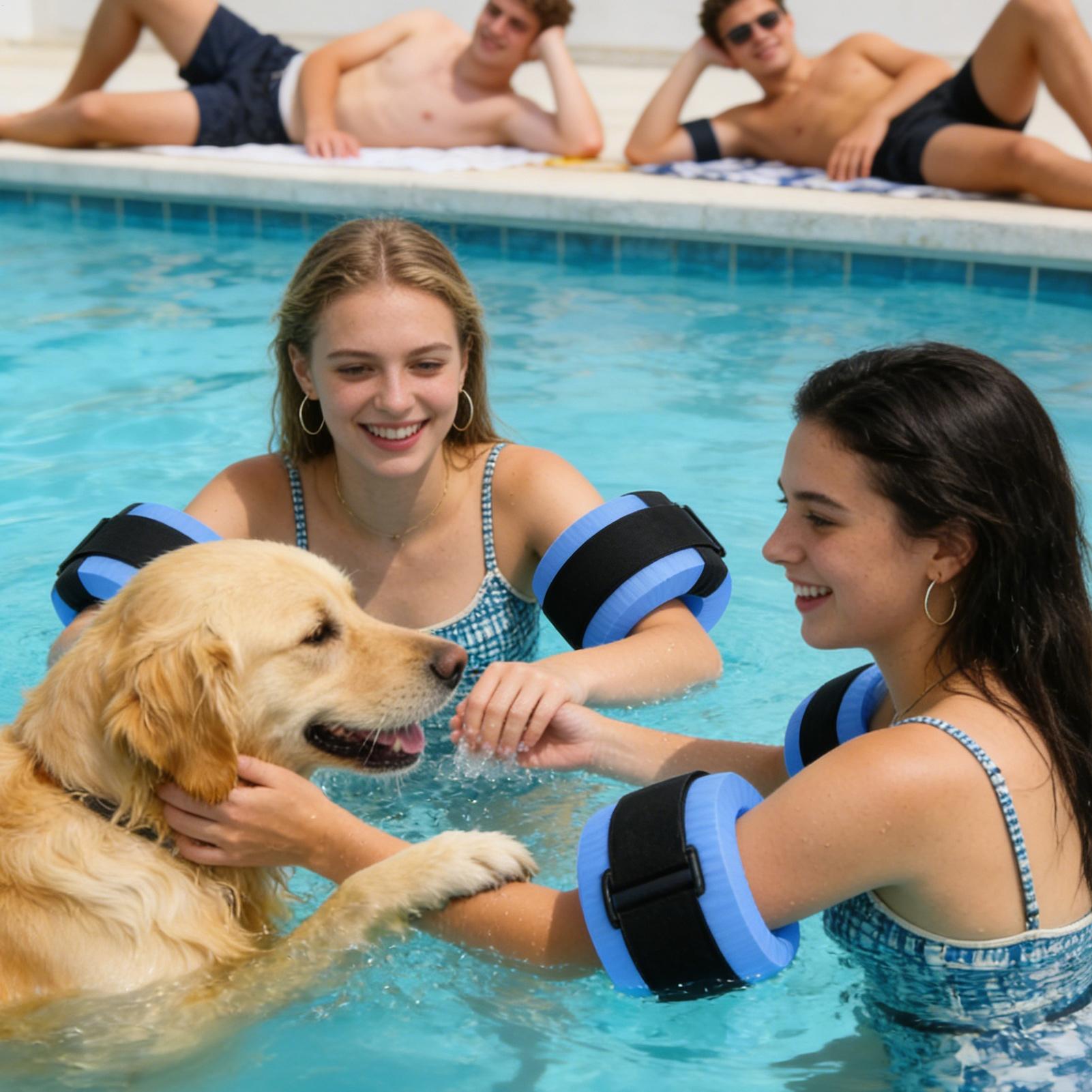 قطعتان من حلقات السباحة الإسفن - مراجعة Aquatic Sports Swimming وسعره