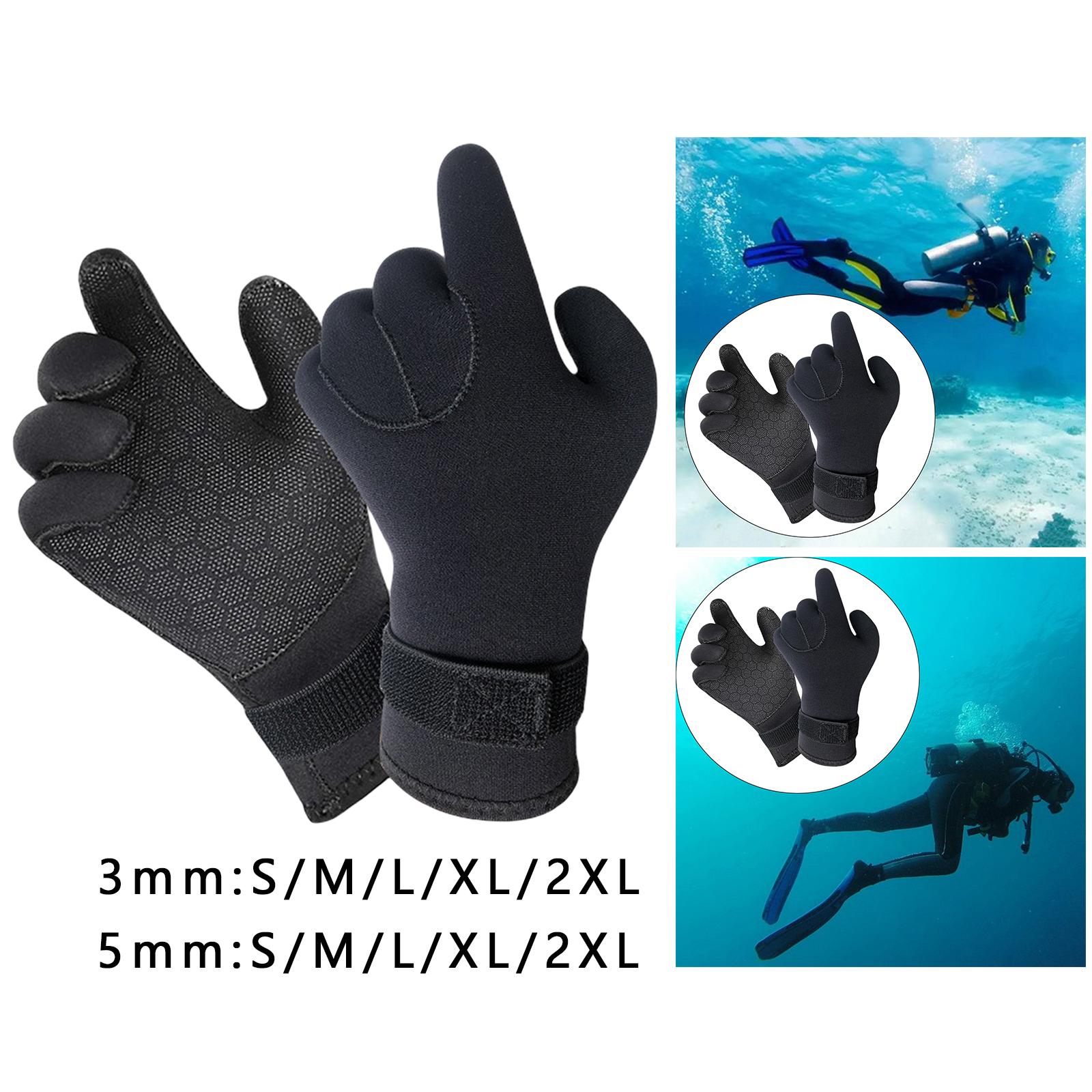 قفازات غوص من النيوبرين بخمسة  - مراجعة Aquatic Sports And Scuba وسعره
