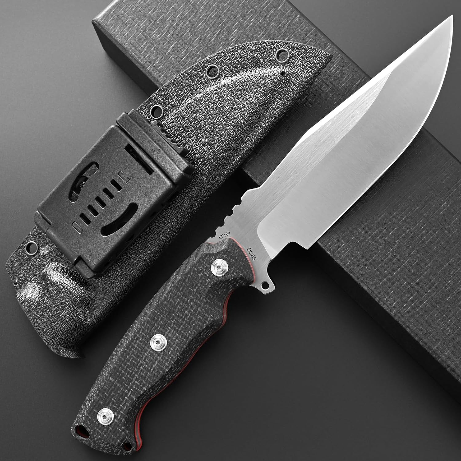Eafengrow EF164 شفرة مثبتة سكي - مراجعة Dive Knife Titanium وسعره