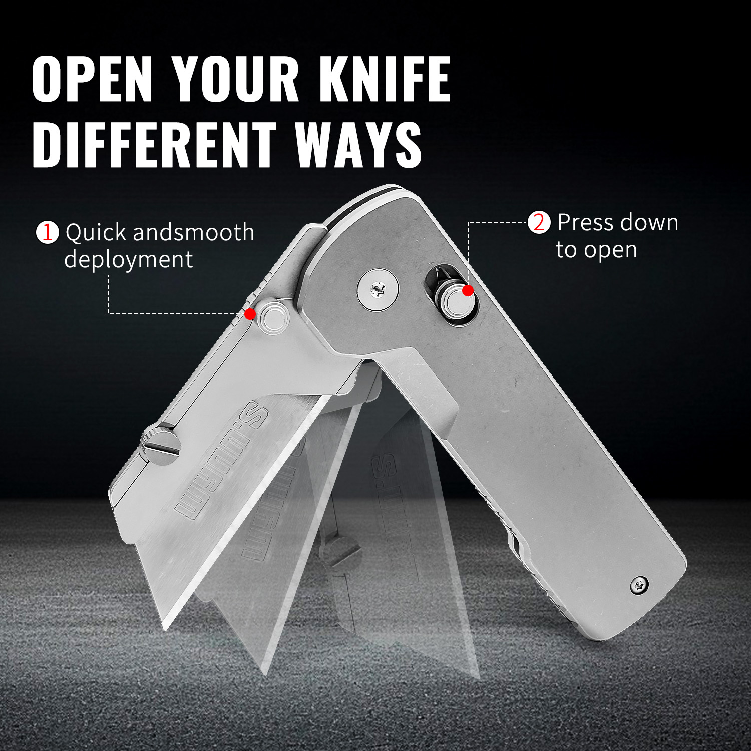 TGZUO سكين سبائك التيتانيوم سك - مراجعة Dive Knife Titanium وسعره