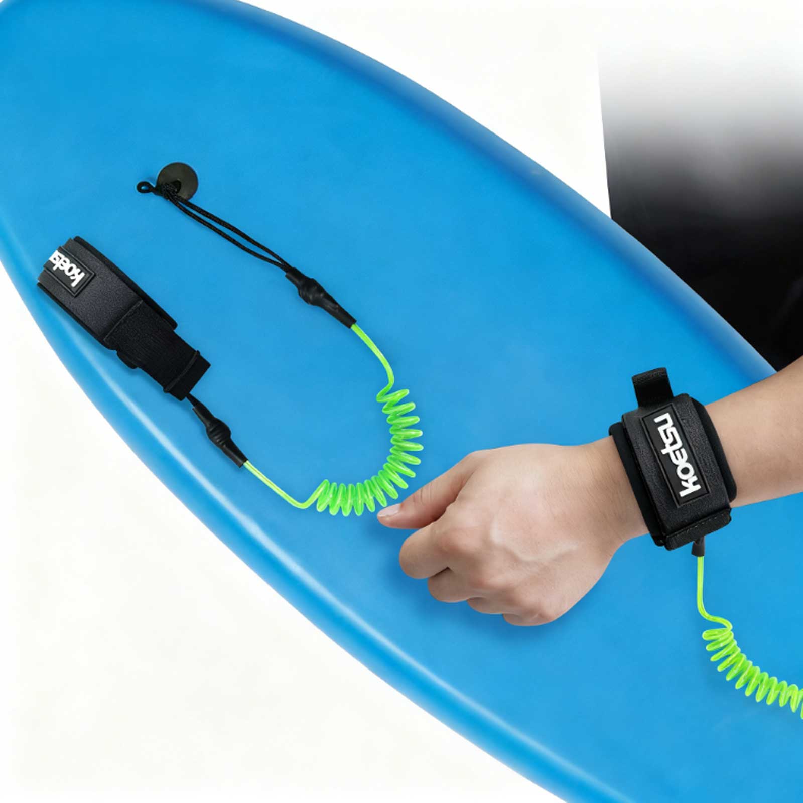 حبل ربط ملفوف للوح التزلج على  - مراجعة Surfboard Leash Ankle وسعره