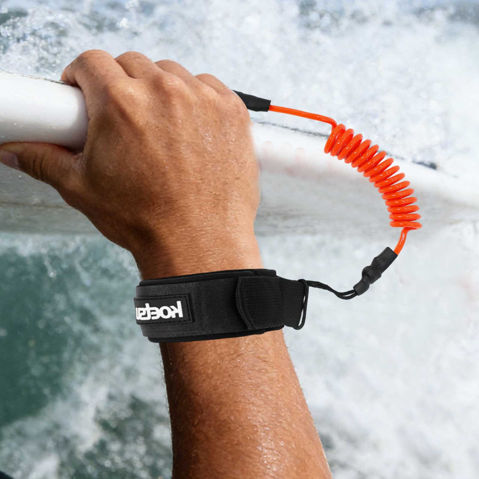 حبل ربط ملفوف للوح التزلج على  - مراجعة Surfboard Leash Ankle وسعره
