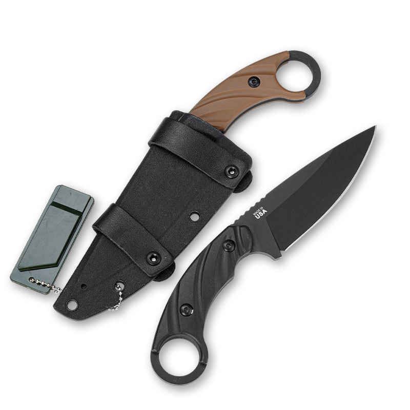 سكين متين ذو نصل ثابت من 8Cr13 - مراجعة Dive Knife Titanium وسعره