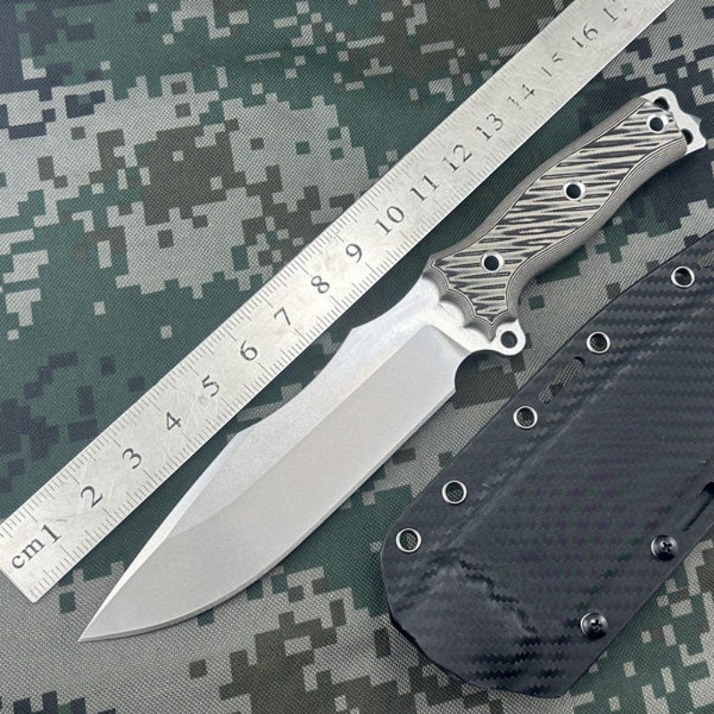سكين MB10 من الفولاذ AUS-10 لل - مراجعة Dive Knife Titanium وسعره